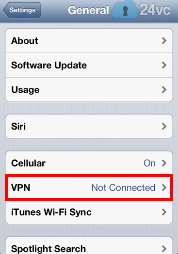 Select Network then VPN